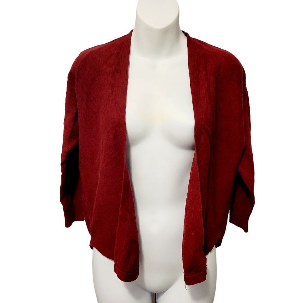 2/$20 American Eagle Outfitters Ruby Red Cardigan Sweater Size: Small